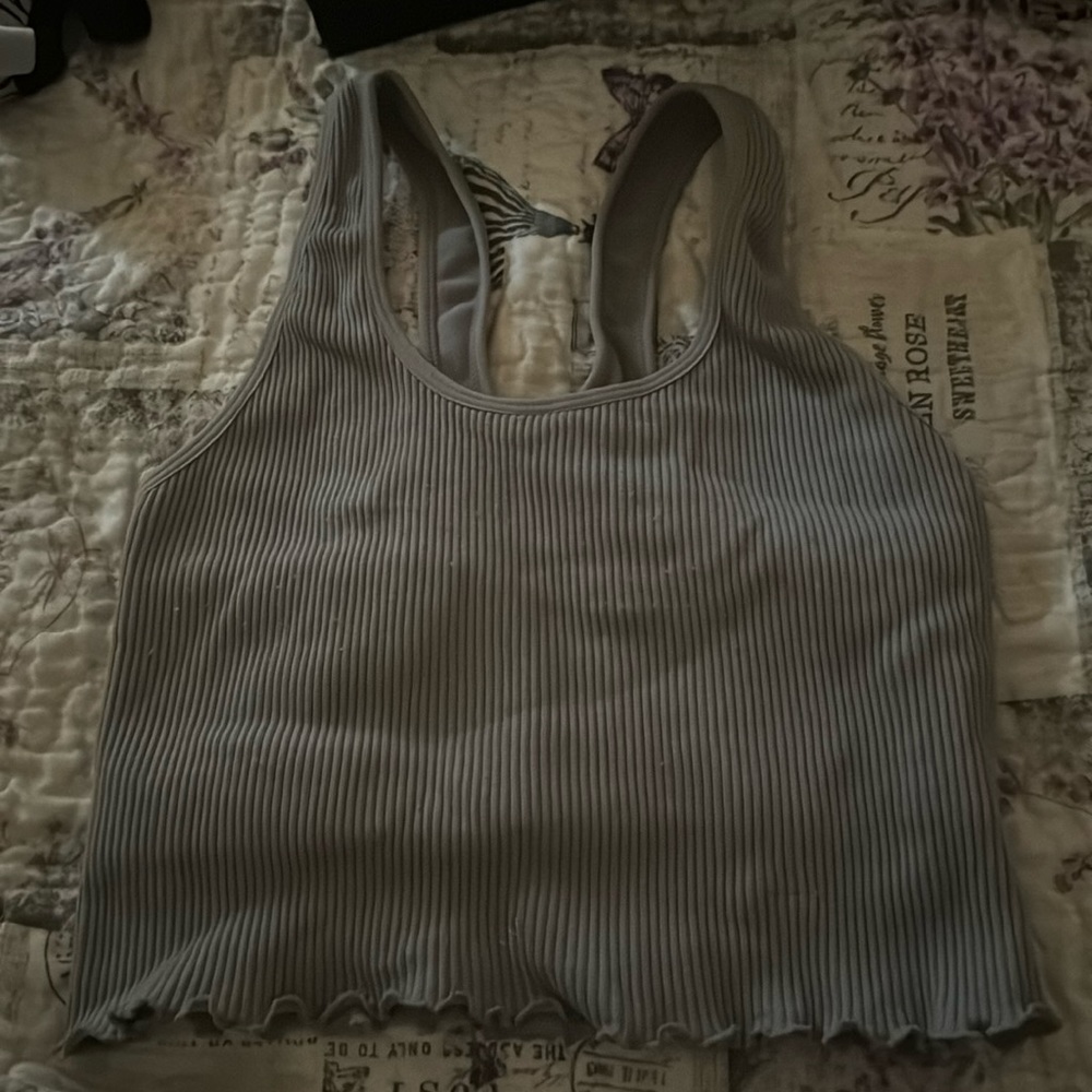 Cropped up with a built-in bra